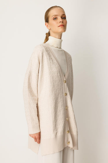 Ghisa Ajur Örgü Hırka