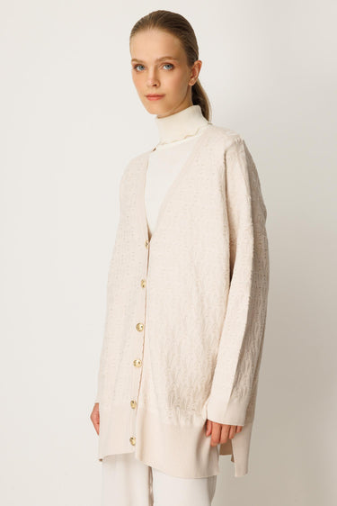 Ghisa Ajur Örgü Hırka