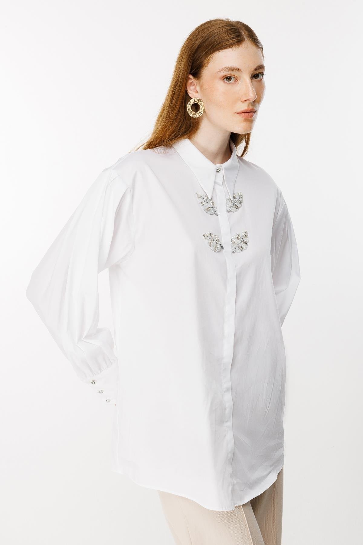 Ghisa İşleme Detaylı Tunik