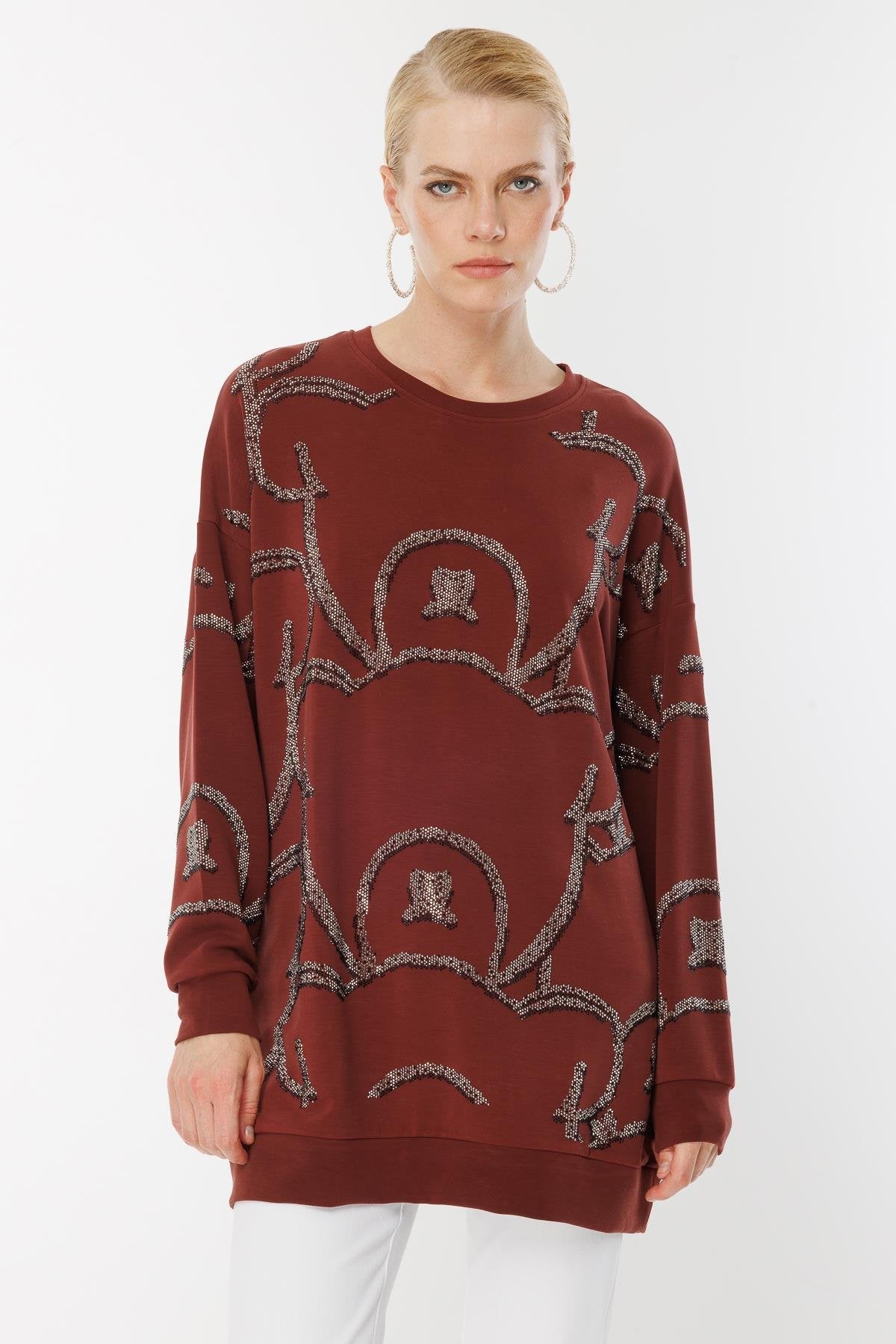 Ghisa Yuvarlak Yaka Tunik
