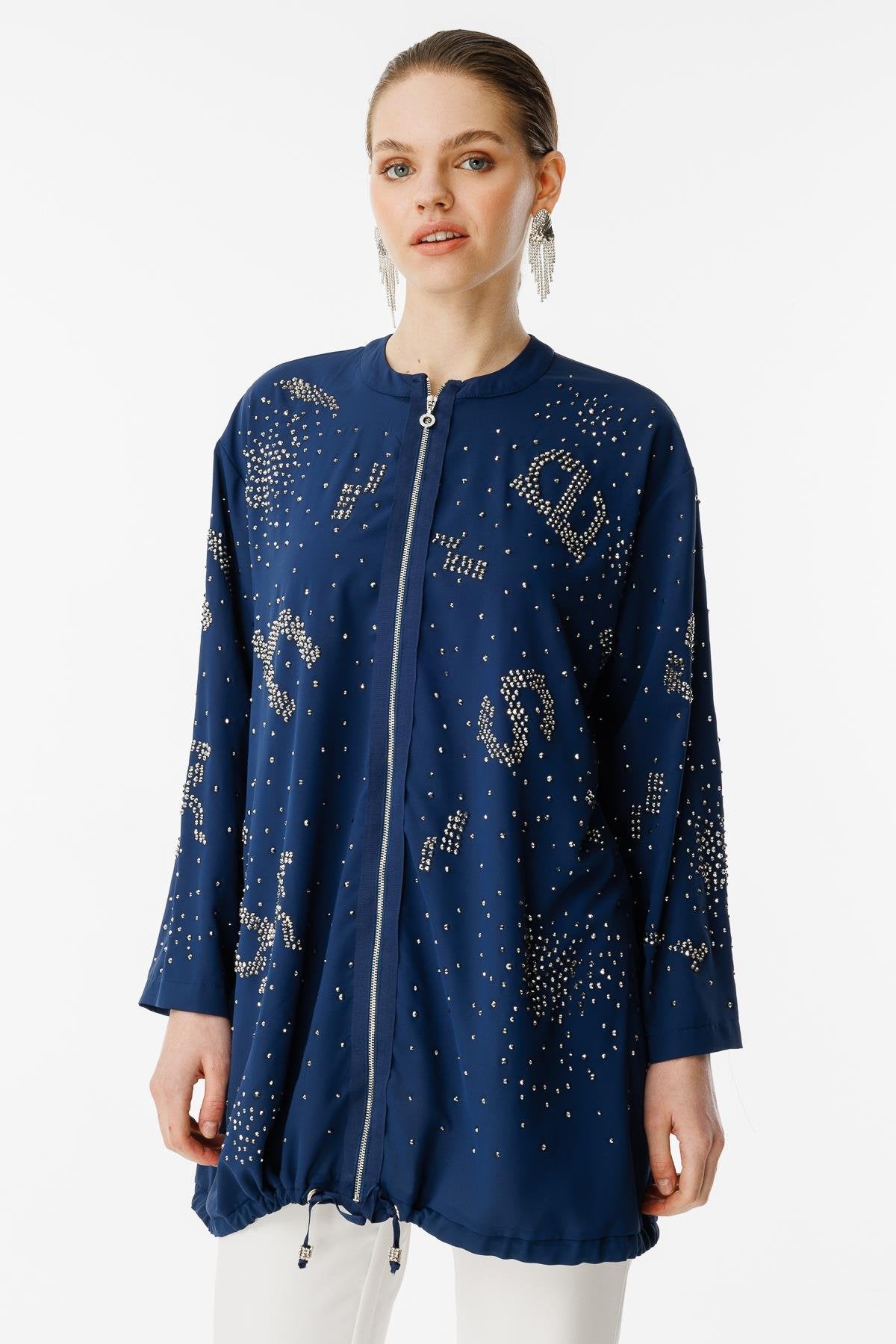Ghisa Taş Detaylı Tunik
