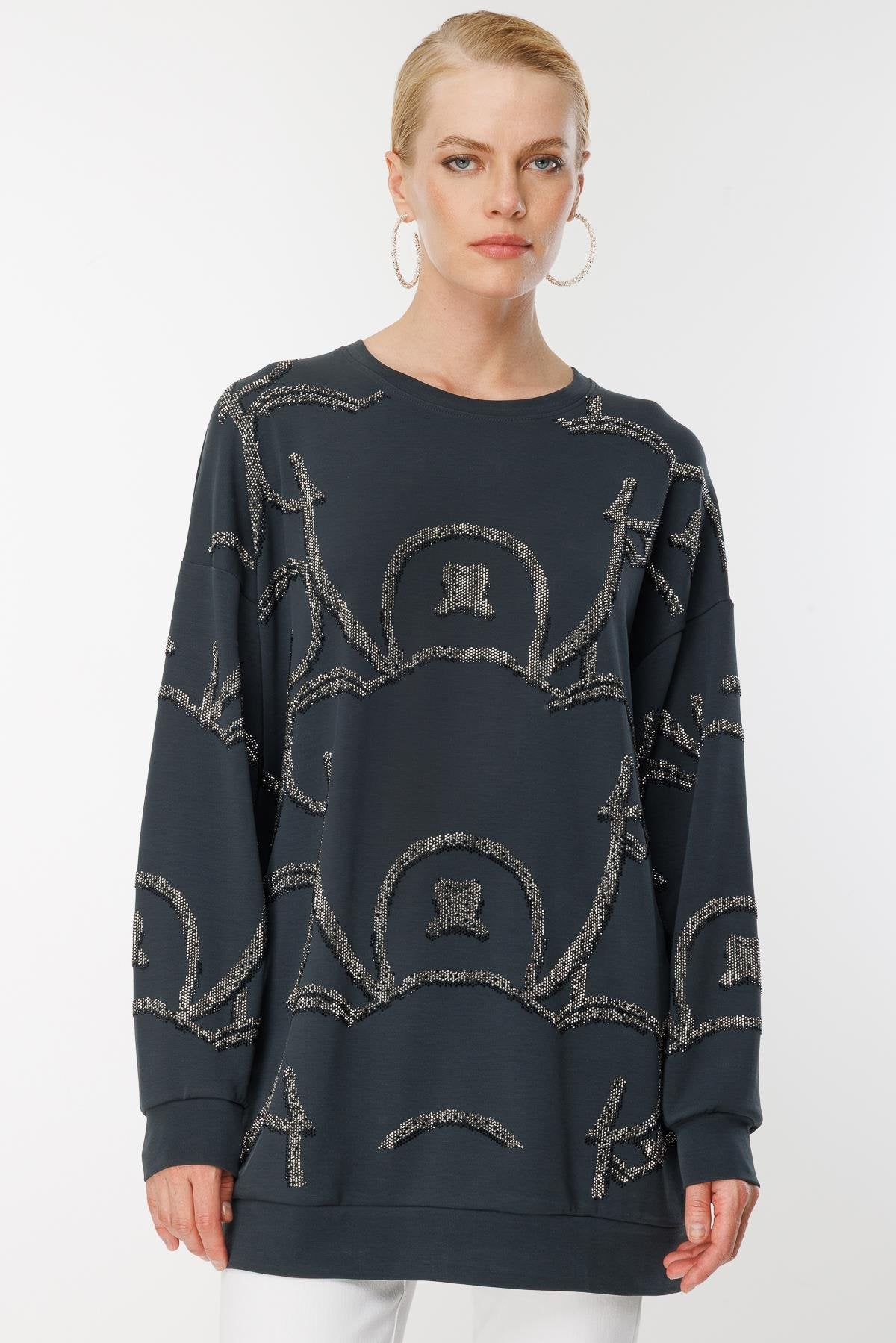 Ghisa Yuvarlak Yaka Tunik