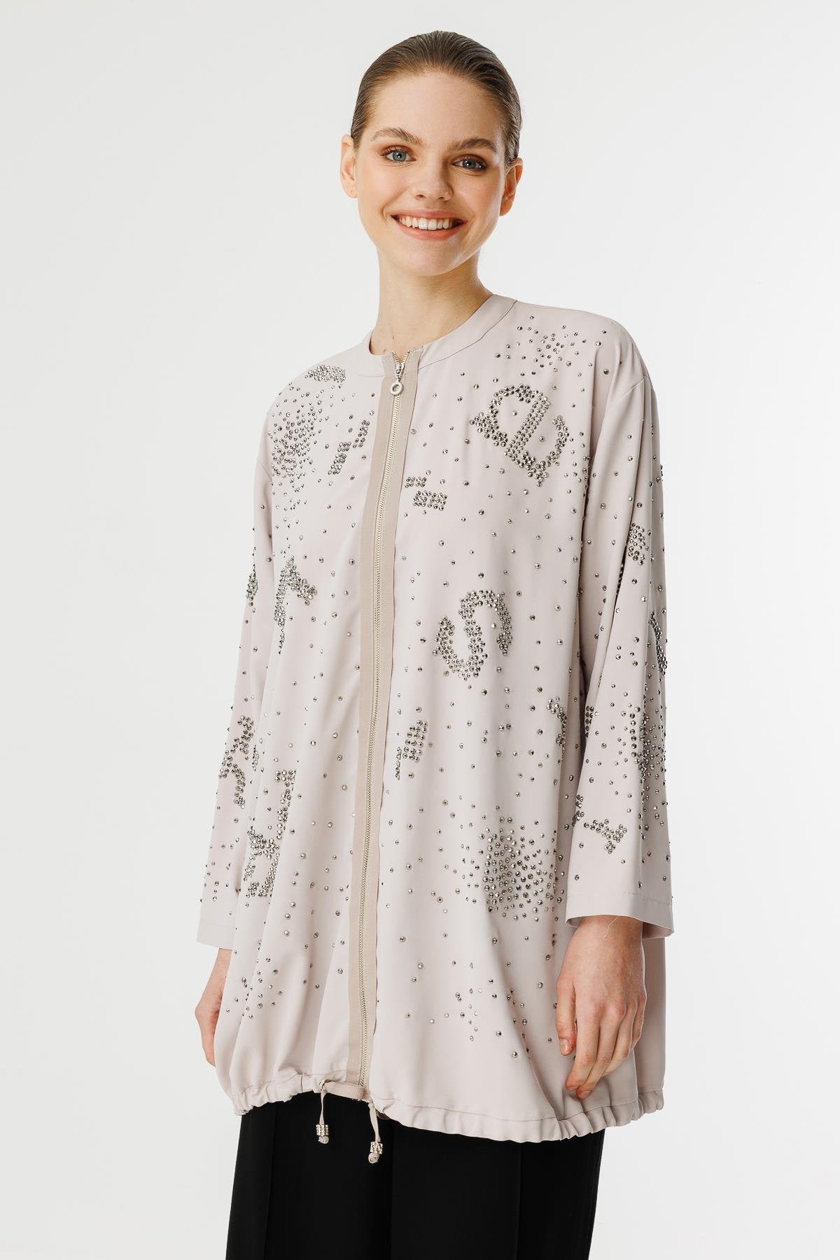 Ghisa Taş Detaylı Tunik